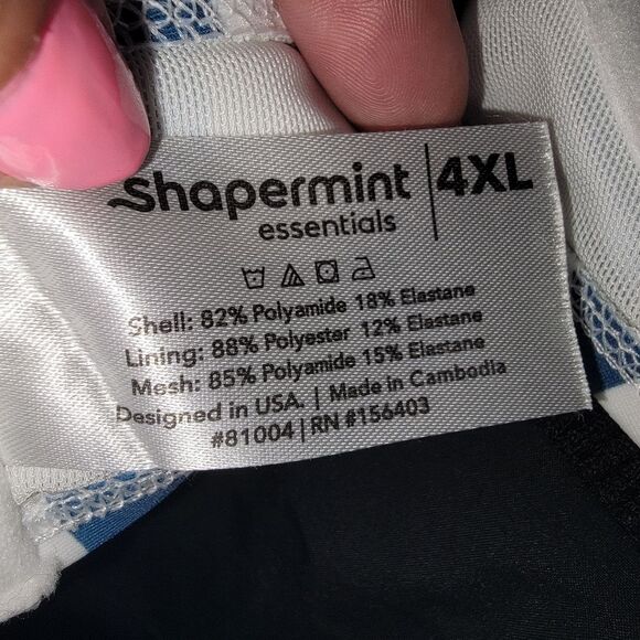 Shapermint Shapermint Essentials Full Coverage Halter Bikini Top Size 4XL - Picture 6 of 6